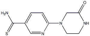 6-(3-oxopiperazin-1-yl)pyridine-3-carbothioamide Structure