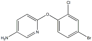 6-(4-bromo-2-chlorophenoxy)pyridin-3-amine 구조식 이미지