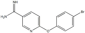 6-(4-bromophenoxy)pyridine-3-carboximidamide Structure