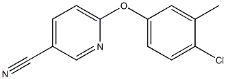 6-(4-chloro-3-methylphenoxy)pyridine-3-carbonitrile Structure