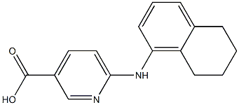 6-(5,6,7,8-tetrahydronaphthalen-1-ylamino)pyridine-3-carboxylic acid 구조식 이미지