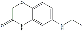 6-(ethylamino)-3,4-dihydro-2H-1,4-benzoxazin-3-one 구조식 이미지