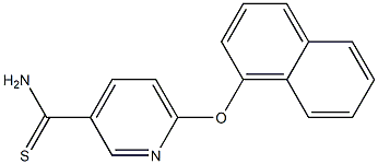 6-(naphthalen-1-yloxy)pyridine-3-carbothioamide Structure