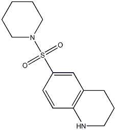 6-(piperidine-1-sulfonyl)-1,2,3,4-tetrahydroquinoline Structure