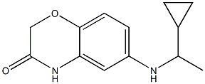 6-[(1-cyclopropylethyl)amino]-3,4-dihydro-2H-1,4-benzoxazin-3-one 구조식 이미지