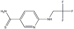 6-[(2,2,2-trifluoroethyl)amino]pyridine-3-carbothioamide 구조식 이미지