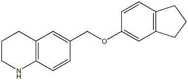 6-[(2,3-dihydro-1H-inden-5-yloxy)methyl]-1,2,3,4-tetrahydroquinoline Structure