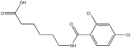 6-[(2,4-dichlorophenyl)formamido]hexanoic acid 구조식 이미지