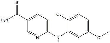 6-[(2,5-dimethoxyphenyl)amino]pyridine-3-carbothioamide 구조식 이미지