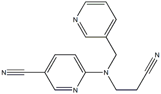 6-[(2-cyanoethyl)(pyridin-3-ylmethyl)amino]pyridine-3-carbonitrile Structure