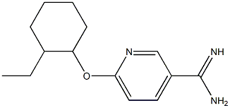 6-[(2-ethylcyclohexyl)oxy]pyridine-3-carboximidamide Structure