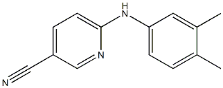 6-[(3,4-dimethylphenyl)amino]pyridine-3-carbonitrile Structure