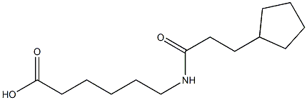 6-[(3-cyclopentylpropanoyl)amino]hexanoic acid Structure