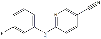 6-[(3-fluorophenyl)amino]nicotinonitrile Structure