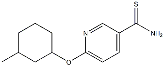 6-[(3-methylcyclohexyl)oxy]pyridine-3-carbothioamide Structure