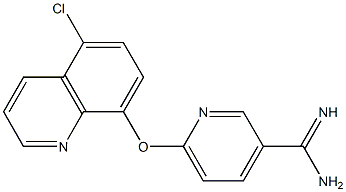 6-[(5-chloroquinolin-8-yl)oxy]pyridine-3-carboximidamide 구조식 이미지