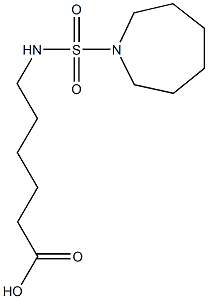 6-[(azepane-1-sulfonyl)amino]hexanoic acid 구조식 이미지