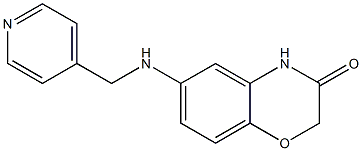 6-[(pyridin-4-ylmethyl)amino]-3,4-dihydro-2H-1,4-benzoxazin-3-one 구조식 이미지