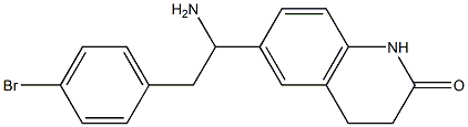 6-[1-amino-2-(4-bromophenyl)ethyl]-1,2,3,4-tetrahydroquinolin-2-one Structure