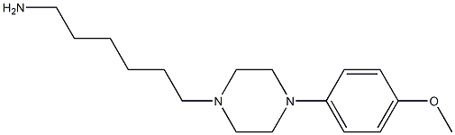 6-[4-(4-methoxyphenyl)piperazin-1-yl]hexan-1-amine 구조식 이미지