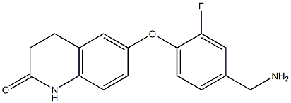 6-[4-(aminomethyl)-2-fluorophenoxy]-1,2,3,4-tetrahydroquinolin-2-one Structure