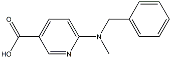 6-[benzyl(methyl)amino]pyridine-3-carboxylic acid Structure