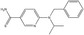 6-[benzyl(propan-2-yl)amino]pyridine-3-carbothioamide 구조식 이미지