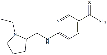 6-{[(1-ethylpyrrolidin-2-yl)methyl]amino}pyridine-3-carbothioamide Structure