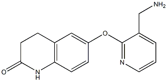 6-{[3-(aminomethyl)pyridin-2-yl]oxy}-3,4-dihydroquinolin-2(1H)-one 구조식 이미지