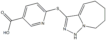 6-{5H,6H,7H,8H,9H-[1,2,4]triazolo[3,4-a]azepin-3-ylsulfanyl}pyridine-3-carboxylic acid 구조식 이미지