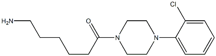 6-amino-1-[4-(2-chlorophenyl)piperazin-1-yl]hexan-1-one 구조식 이미지