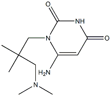 6-amino-1-{2-[(dimethylamino)methyl]-2-methylpropyl}-1,2,3,4-tetrahydropyrimidine-2,4-dione 구조식 이미지