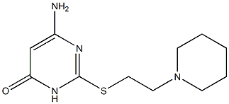 6-amino-2-{[2-(piperidin-1-yl)ethyl]sulfanyl}-3,4-dihydropyrimidin-4-one 구조식 이미지