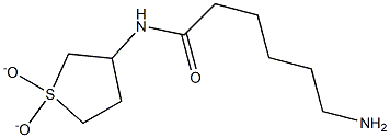 6-amino-N-(1,1-dioxidotetrahydrothien-3-yl)hexanamide Structure