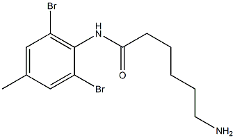 6-amino-N-(2,6-dibromo-4-methylphenyl)hexanamide 구조식 이미지