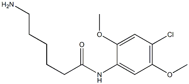 6-amino-N-(4-chloro-2,5-dimethoxyphenyl)hexanamide 구조식 이미지