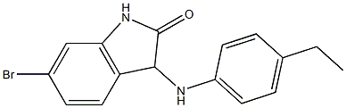 6-bromo-3-[(4-ethylphenyl)amino]-2,3-dihydro-1H-indol-2-one 구조식 이미지