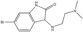 6-bromo-3-{[2-(dimethylamino)ethyl]amino}-2,3-dihydro-1H-indol-2-one Structure