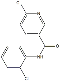 6-chloro-N-(2-chlorophenyl)pyridine-3-carboxamide 구조식 이미지