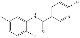 6-chloro-N-(2-fluoro-5-methylphenyl)pyridine-3-carboxamide Structure