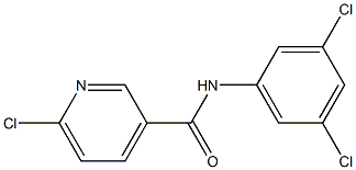 6-chloro-N-(3,5-dichlorophenyl)pyridine-3-carboxamide 구조식 이미지