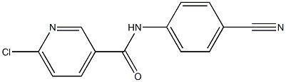 6-chloro-N-(4-cyanophenyl)pyridine-3-carboxamide 구조식 이미지