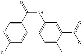 6-chloro-N-(4-methyl-3-nitrophenyl)nicotinamide 구조식 이미지