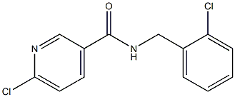 6-chloro-N-[(2-chlorophenyl)methyl]pyridine-3-carboxamide 구조식 이미지