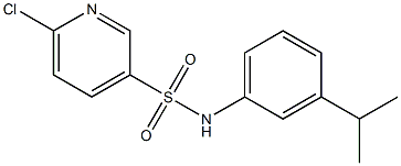 6-chloro-N-[3-(propan-2-yl)phenyl]pyridine-3-sulfonamide Structure