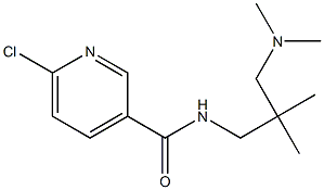 6-chloro-N-{2-[(dimethylamino)methyl]-2-methylpropyl}pyridine-3-carboxamide 구조식 이미지