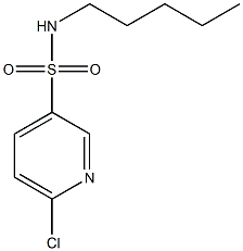 6-chloro-N-pentylpyridine-3-sulfonamide 구조식 이미지