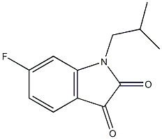 6-fluoro-1-(2-methylpropyl)-2,3-dihydro-1H-indole-2,3-dione 구조식 이미지