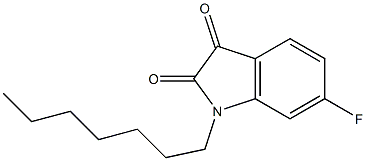 6-fluoro-1-heptyl-2,3-dihydro-1H-indole-2,3-dione Structure