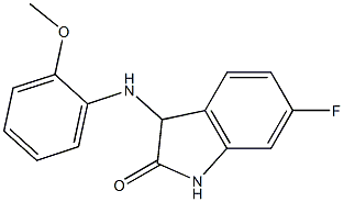 6-fluoro-3-[(2-methoxyphenyl)amino]-2,3-dihydro-1H-indol-2-one 구조식 이미지
